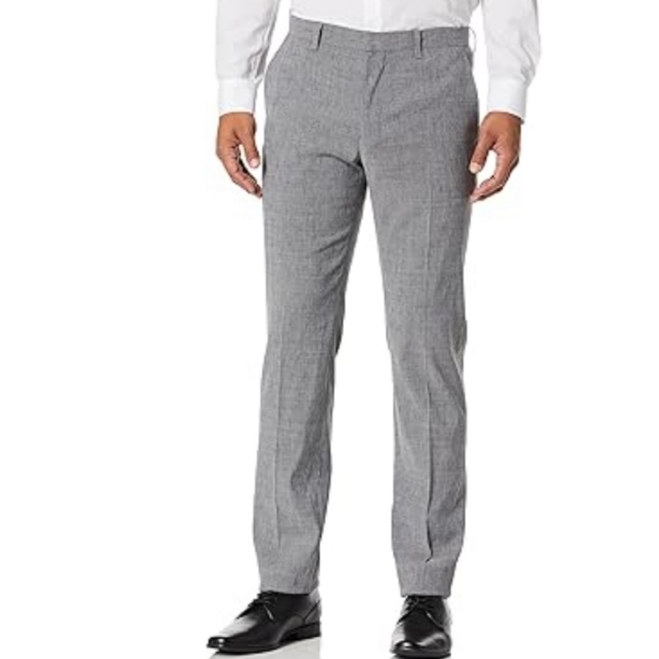 Theory Zaine Strech Cotton Flannel Twill Gray Pants Size 34 Zip Fly Like New